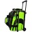 Pyramid Path Pro Deluxe Double Roller Bowling Bag (Black/Lime Green)