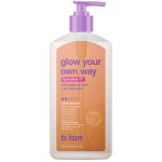 b.tan Face & Body Clear Self Tan Gel | Glow Your Own Way Hydrated - Ultra Hydrating, Transfer-Resistant, Gradual Sunless Tanning Gel for Face and Body, Vegan, Cruelty Free Self Tanner, 8 Fl Oz