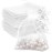 White Organza Bags - 100 Pcs, Sheer 3 x 4 Inch, Jewelry & Party Favor Bags with Drawstring, Mesh Gift Pouches for Wedding & Birthday