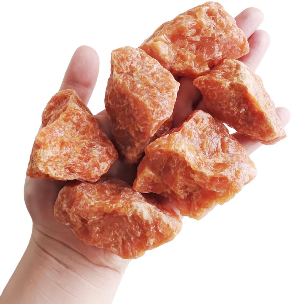 Luckeeper 1 lb Sunstone Bulk Raw Crystals and Healing Stones for Tumbling, Wire Wrapping, Wicca Reiki,Meditation