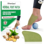 ishancare Foot Patches, 24 Count Long Lasting Heat Patches, 8 Hour Maximum Strength Deep Hot for Knee, Foot, Back, Neck, Shoulder, Joint