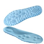 4D Cloud Technology Insole - Super Soft Comfort Insoles, Soft Foot Protection Cloud Feeling Insole, U-Shape Memory Foam Insoles, 4D Sports Memory Foam Insoles (Blue, Men 11.5-12.5/Women 13-14)