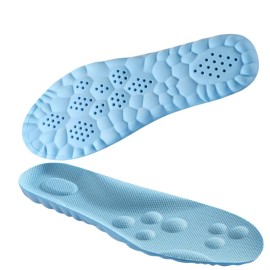 4D Cloud Technology Insole - Super Soft Comfort Insoles, Soft Foot Protection Cloud Feeling Insole, U-Shape Memory Foam Insoles, 4D Sports Memory Foam Insoles (Blue, Men 5-6/Women 6-7)