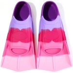 Foyinbet Kids Swim Fins,Kids Flippers Short Youth Swimming Fins for Lap Swimming and Training for Children Girls Boys XXS