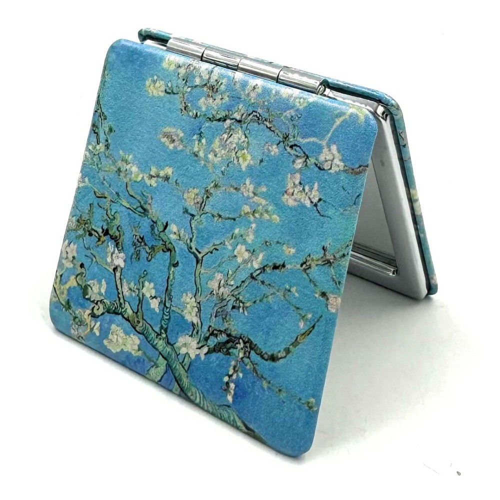 Aeisage Compact Mirror Purse Mirror Small Makeup Mirror Travel Mirror Mini Pocket Mirror Lipstick Mirror Almond Blossom Van Gogh Art Artistic Gifts for Mum