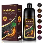 Dark Brown Hair Dye Shampoo for Gray Hair, 3-in-1 Color Shampoo Hair Dye for Women & Men, 100% Gray Hair Coverage, Instant Hair Coloring Shampoo in Minutes, Shampoo Tinte Para El Cabello, Easy to Use