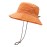 woogwin Waterproof Bucket Rain Hat with Chin Strap Quick Dry Packable Boonie Sun Hat Safari Hat UV Protection(Orange)