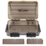 RUNCL Fishing Tackle Box, Waterproof Tray for Jigs Lures, Thicker Floating Tackle Utility Box with Adjustable Dividers, 3600/3700/Large 3700 Size