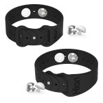 Hion Motion Sickness Bracelets Sea Sickness Wristbands for Motion Sickness/Morning Sickness/Pregnancy Nausea Anti Nausea Wristband Acupressure Nausea Bands Motion Sickness Bands1Pair Black