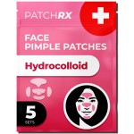 PatchRx Full Face Pimple Patches (5 Sets), Hydrocolloid Pimple Mask, Large Pimple Patches, Full Hydrocolloid Mask
