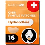 PatchRx Chin Pimple Patches (12 Pack), Chin Acne with Large Hydrocolloid Acne Patches For Blemishes on Chin, Cheek, Forehead