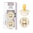 BIBS Pacifiers - Studio 2 Pack | Round Nipple Baby Pacifier | BPA Free Natural Rubber Latex Soother | Made in Denmark | Size 0+ Months | Pin Ivory Vanilla