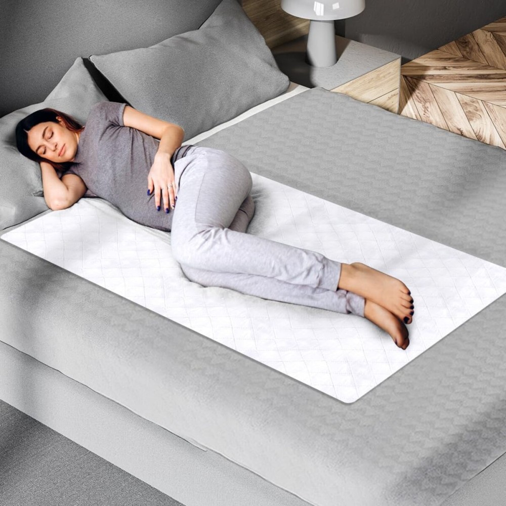 Epica Bed Pads Washable Waterproof - 34x52 (Pack of 2) Incontinence Bed Pads for Adults, Waterproof matterss pad to Protect Bed from Stains, Bed wetting Pads for Home & Hospital Use (300 Washes)
