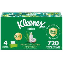 Kleenex Lotion Facial Tissues with Coconut Oil, 4 ..