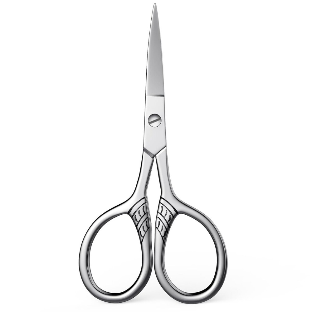 Professional Grooming Scissors for Hair, Eyelashes, Nose, Eyebrow Trimming, Mustache - AsonTao