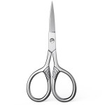 Professional Grooming Scissors for Hair, Eyelashes, Nose, Eyebrow Trimming, Mustache - AsonTao