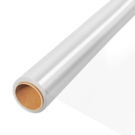 JOYIT 50\' Long X 17.5 Wide Clear Cellophane Wrap Roll - 3 Mil Thicker Cellophane Roll, Clear Bags for Gifts Baskets Wrap, Flower Arts Crafts Food Treats Wrapping
