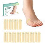 Gel Blister Hydrocolloid Bandages - Welnove 21ct Blister Cushions (Bunion Pack) - Blister Bandages for Heel, Toe & Foot - Blister Pads for Prevention & Recovery - Water Resistant