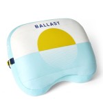 Ballast Beach Pillow - Comfy, Durable & Compact, Stays Put on Windy Beaches with Patented Sand Pouch, Inflatable Pillow for Beaches, Pools, Camping, Festivals and Travel (Golden Sunrise)