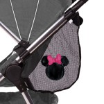 J.L. Childress Disney Baby Side Sling Stroller Cargo Net - Stroller Organizer Attachment for Storage, Mesh Bag for Baby Accessories, Universal Fit - Minnie Mouse