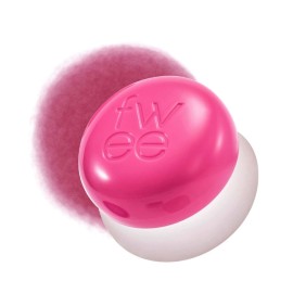 fwee Blurry Pudding Pot | Airbrushed Blush & Lip, Buildable & High Pigment, Long-lasting, Lightweight, Natural Soft Matte Finish, Satin Finish Blurring Blush - Crush (Vivid Pink) | 0.17 oz