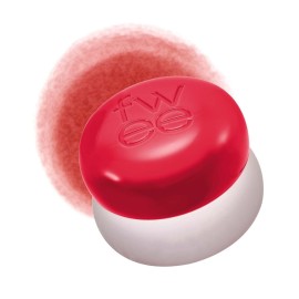 fwee Blurry Pudding Pot | Airbrushed Blush & Lip, Buildable & High Pigment, Long-lasting, Lightweight, Natural Soft Matte Finish, Satin Finish Blurring Blush - Ambitious (Warm Red) | 0.17 oz
