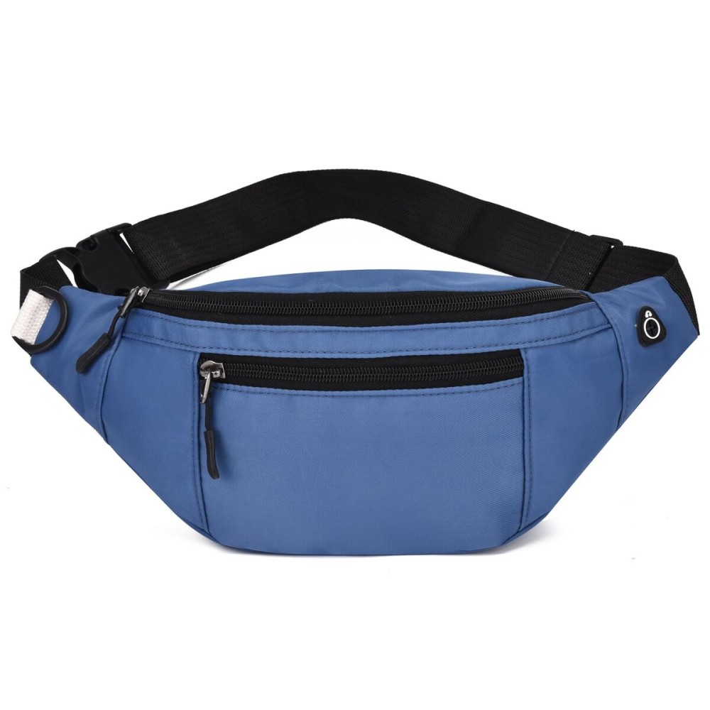 DAITET Large Crossbody Fanny Pack for Men&Women,Waist Bag & Hip Bum Bag for Outdoors Workout Traveling Casual Running Hiking Cycling,Easy Carry Any Phone(Loop Dark Blue)