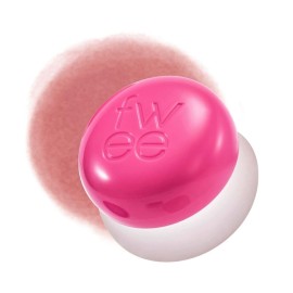 fwee Blurry Pudding Pot | Airbrushed Blush & Lip, Buildable & High Pigment, Long-lasting, Lightweight, Natural Soft Matte Finish, Satin Finish Blurring Blush - Skirt (Peachy Pink) | 0.17 oz