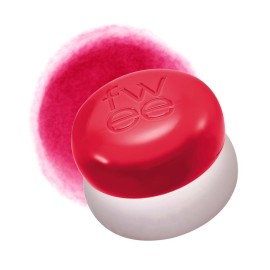 fwee Blurry Pudding Pot | Airbrushed Blush & Lip, Buildable & High Pigment, Long-lasting, Lightweight, Natural Soft Matte Finish, Satin Finish Blurring Blush - Mule (Pink Red) | 0.17 oz