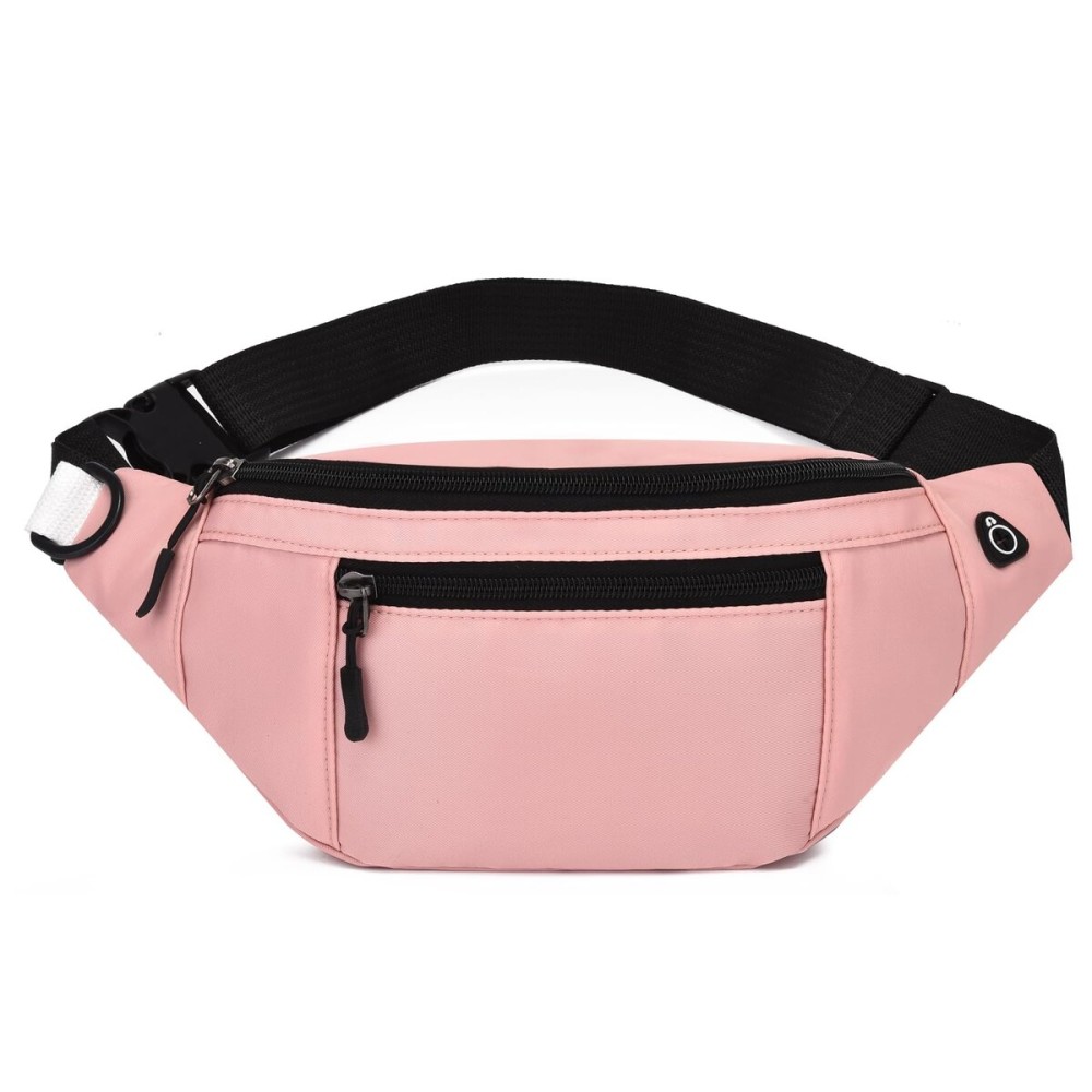 DAITET Large Crossbody Fanny Pack for Men&Women,Waist Bag & Hip Bum Bag for Outdoors Workout Traveling Casual Running Hiking Cycling,Easy Carry Any Phone(Loop Hot Pink)