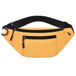 DAITET Large Crossbody Fanny Pack for Men&Women,Waist Bag & Hip Bum Bag for Outdoors Workout Traveling Casual Running Hiking Cycling,Easy Carry Any Phone(Loop Yellow)