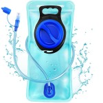 Hydration Bladder, 2L Water Bladder for Hiking Backpack Leak Proof Water Reservoir Storage, 2 Liter BPA-Free Water Pouch Hydration Pack Replacement for Biking Climbing Cycling Running, Blue