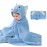 ROMASA Baby Bath Towel Ultra Soft Hooded Towel Highly Absorbent Bathrobe Blanket Toddlers Shower Gifts for Boys Girls-27.5 x 55 (Blue Elephant)