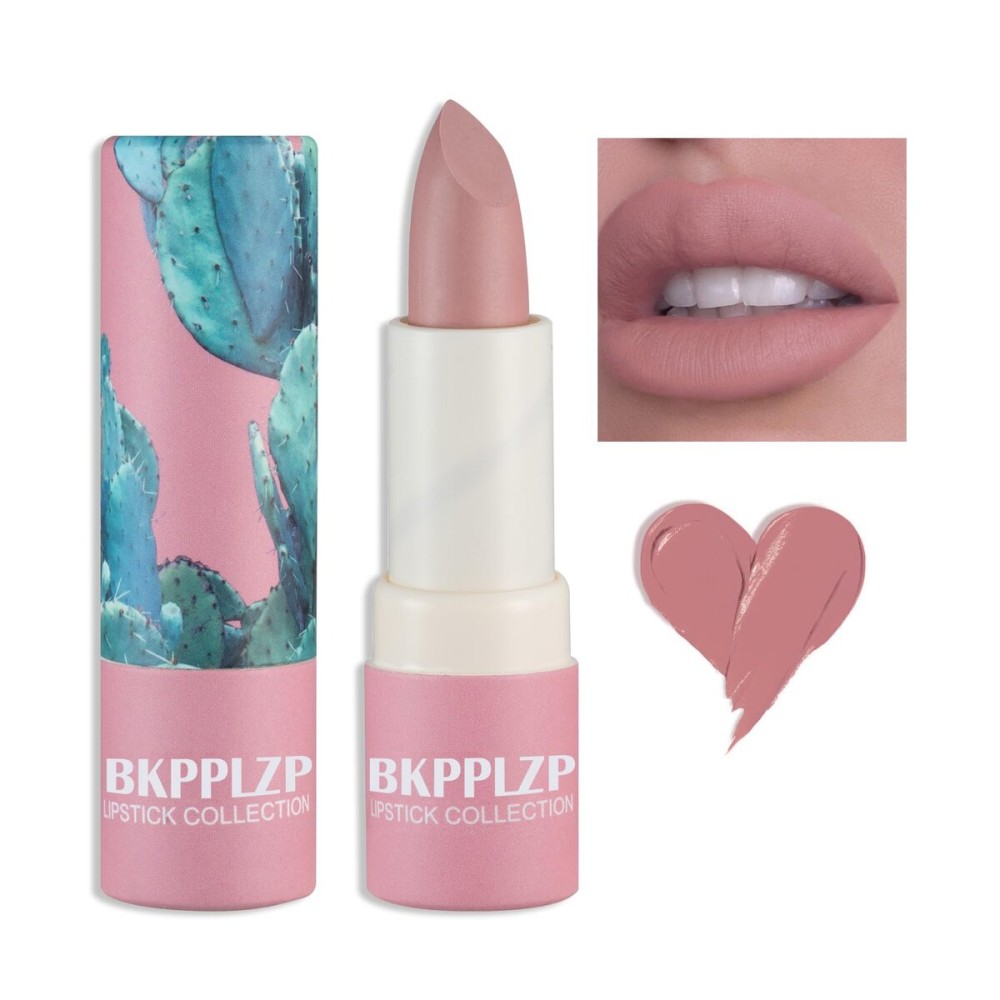 BKPPLZP 1 Pack Crystal Flower Jelly Lipstick,Magic Color Changing Lipstick,PH Clear Temperature Color Changing Lip Gloss,Lip Balm,Long Lasting Nourishing Moisturizing Lip Stick Set 04
