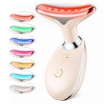 Neck Face Massager, 3-in-1 Portable Facial Massager, Face Sculpting Tool, at-Home Face Device for Skin Care(White)