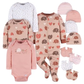 Gerber Baby Boys 12 Piece Layette Gift Set, Mommy\'s Bestie, 3-6 Months