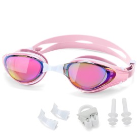 Nearsighted Swim Goggles, Shortsighted Optical Swimming Goggles No Leaking Anti Fog UV Protection for Adult Men Women