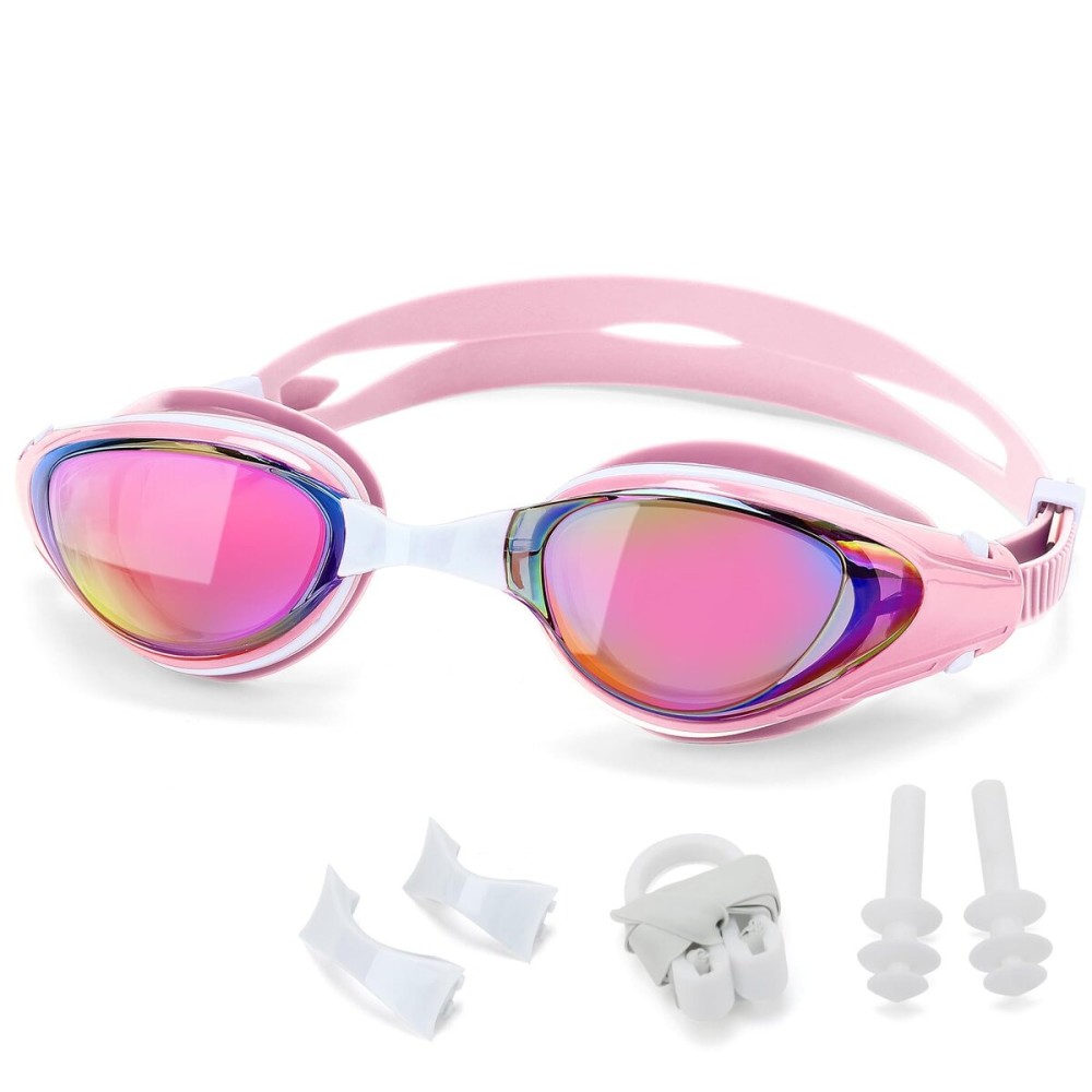 Nearsighted Swim Goggles, Shortsighted Optical Swimming Goggles No Leaking Anti Fog UV Protection for Adult Men Women