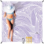 HIHOHO Beach Blanket Waterproof Sandproof Extra Large Beach Mat 79 X 83/120x108for 1-8 Adults Quick Drying Durable Outdoor Picnic Mat for Beach Travel Camping Hiking