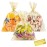 COQOFA 11 X 14 Cello Cellophane Treat, Party Favor, Candy, Cookie and Goodie Plastic Storage Bags for Bakery, Birthday, Wedding, Party - 50 pcs Gold