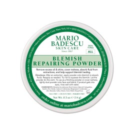 Mario Badescu Blemish Repairing Powder, Accelerate Recovery of Popped Pimples, Reduce Redness, Skin Care Powder for Blemish Concealment and Oil Control for Shine Free Matte Finish Complexion, 0.5 Oz