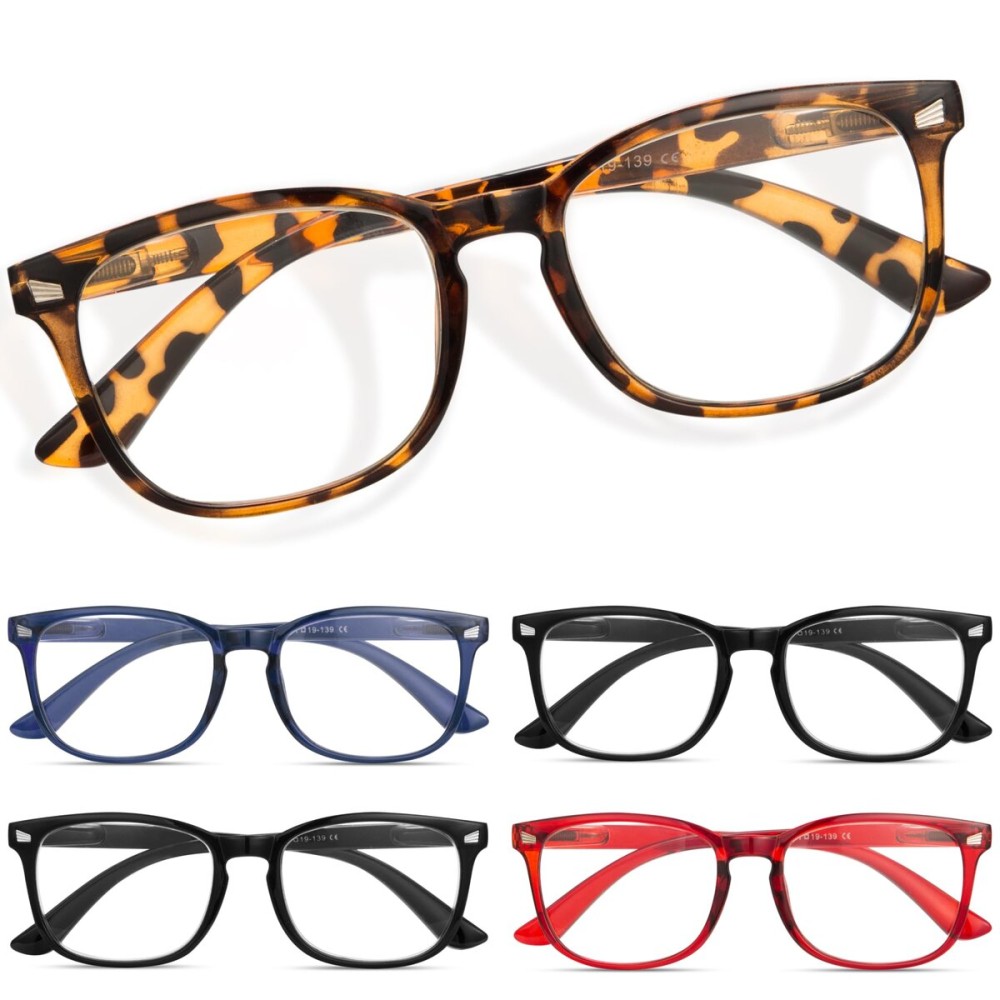 CCVOO Reading Glasses for Women/Men, Eyeglasses, Blue Light Readers for Women/Men, Computer Eye Glasses, Cheaters