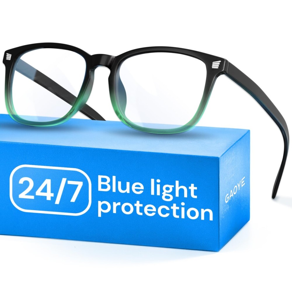 Gaoye Blue Light Glasses for Computer & Gaming - Anti UV Ray Lenses, Scratch-Resistant & Comfort Fit
