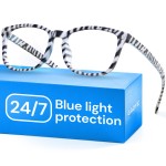 Gaoye Zebra Blue Light Glasses for Computer & Gaming - Anti UV Ray Lenses, Scratch-Resistant & Comfort Fit