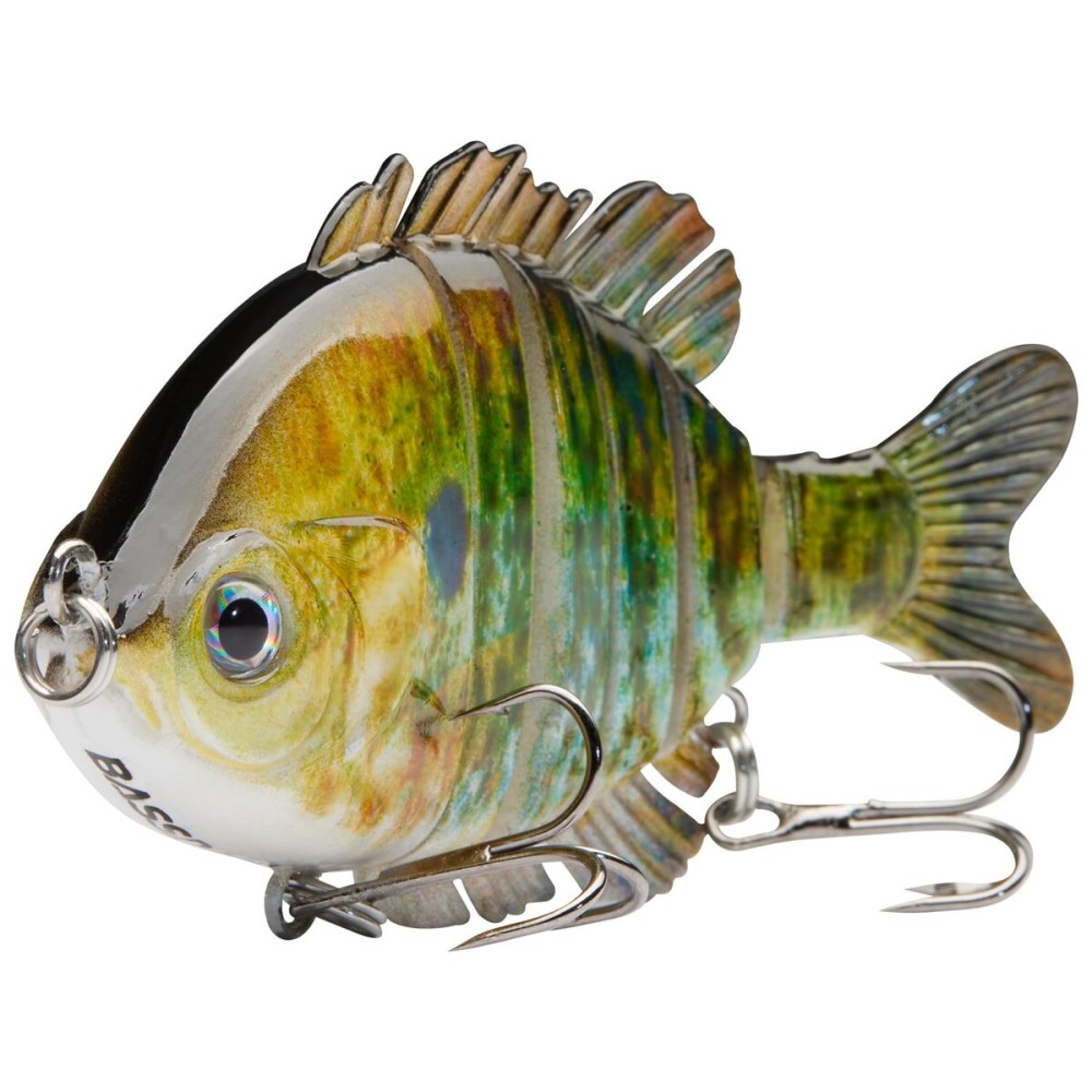 BASSDASH SwimPanfish Multi Jointed Panfish Bluegill Swimbaits Hard Topwater Bass Lures Fishing Lure Crank Saltwater 3.5in/0.85oz