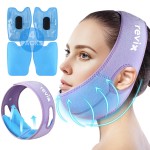 REVIX Face Ice Pack for Wisdom Teeth with 3D Sewing Design, Jaw Ice Wrap for Wisdom Teeth, TMJ Heating Pad for Dental Discomfort, Super Snug Fit with 4 Hot and Cold Packs, Lavender