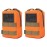 2 Pack Molle Pouches - Tactical Compact Water-Resistant EDC Pouch (Orange)