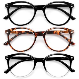 GIBLOGO Reading Glasses for Women/Men Eye Glasses Blue Light Reading Glasses Cheaters Eyeglasses