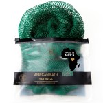 Bellanomi African Exfoliating Net Sponge, Authentic, Ethically sourced from Nigeria, 45 inches Long, Back Scrubber for Daily use (Emerald Green)