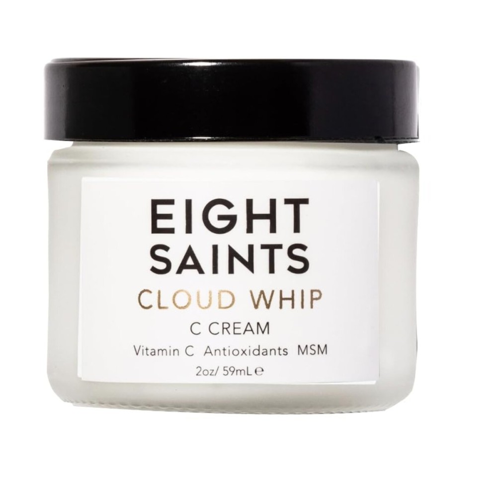Eight Saints Skincare Cloud Whip Vitamin C Face Moisturizer Day Cream, Natural and Organic Face Cream For Women, Anti Aging Cream For Face To Reduce Fine Lines and Wrinkles, 2 Ounces (Unscented)